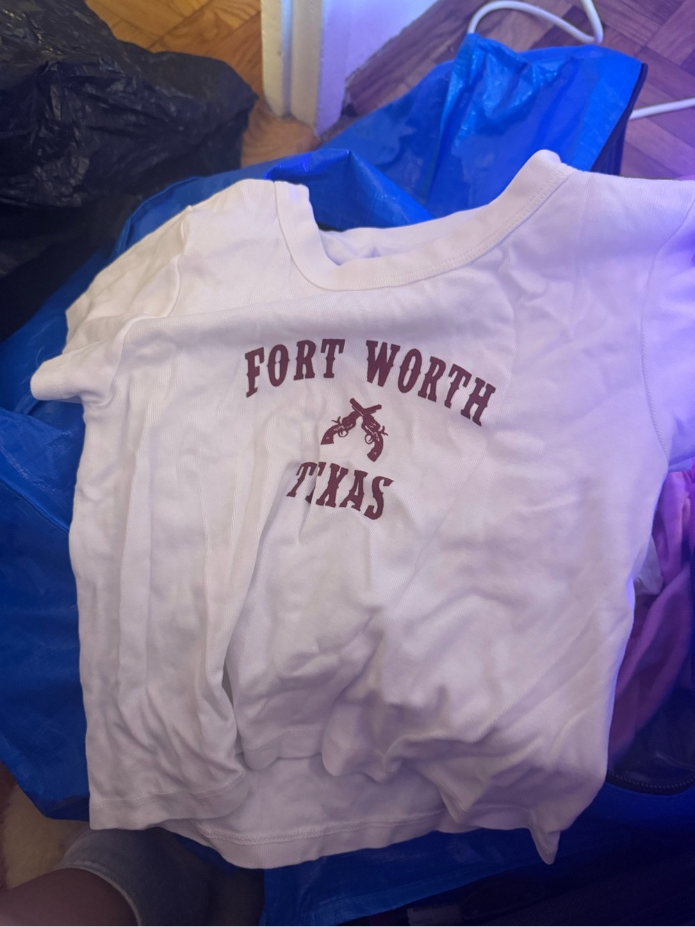 Fort Worth Texas Brandy White Graphic Tee